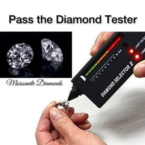 New 3ct Beautiful Moissanite Diamond Ring - Picture 8 of 9